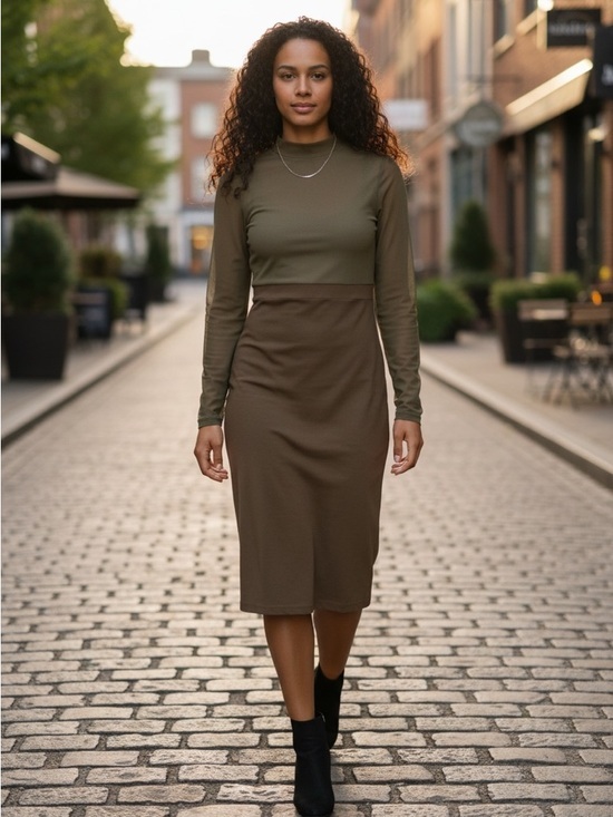 Dresses & Skirts - Long Sleeve Sheer Bodycon Dress